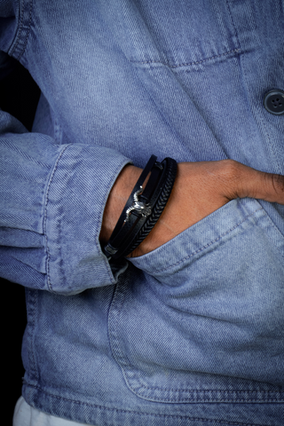 Horned Beast Leather Cuff