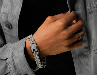 Gift for Him a Iced Out Cuban Link Chain for Men