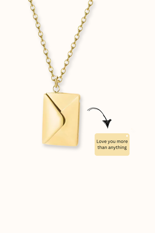 Personalized Gifts for her a Envelop Necklace
