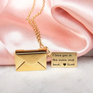 Personalized Gifts for her a Envelop Necklace