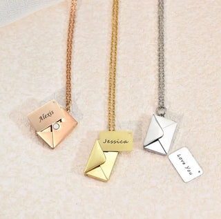Personalized Gifts for her a Envelop Necklace